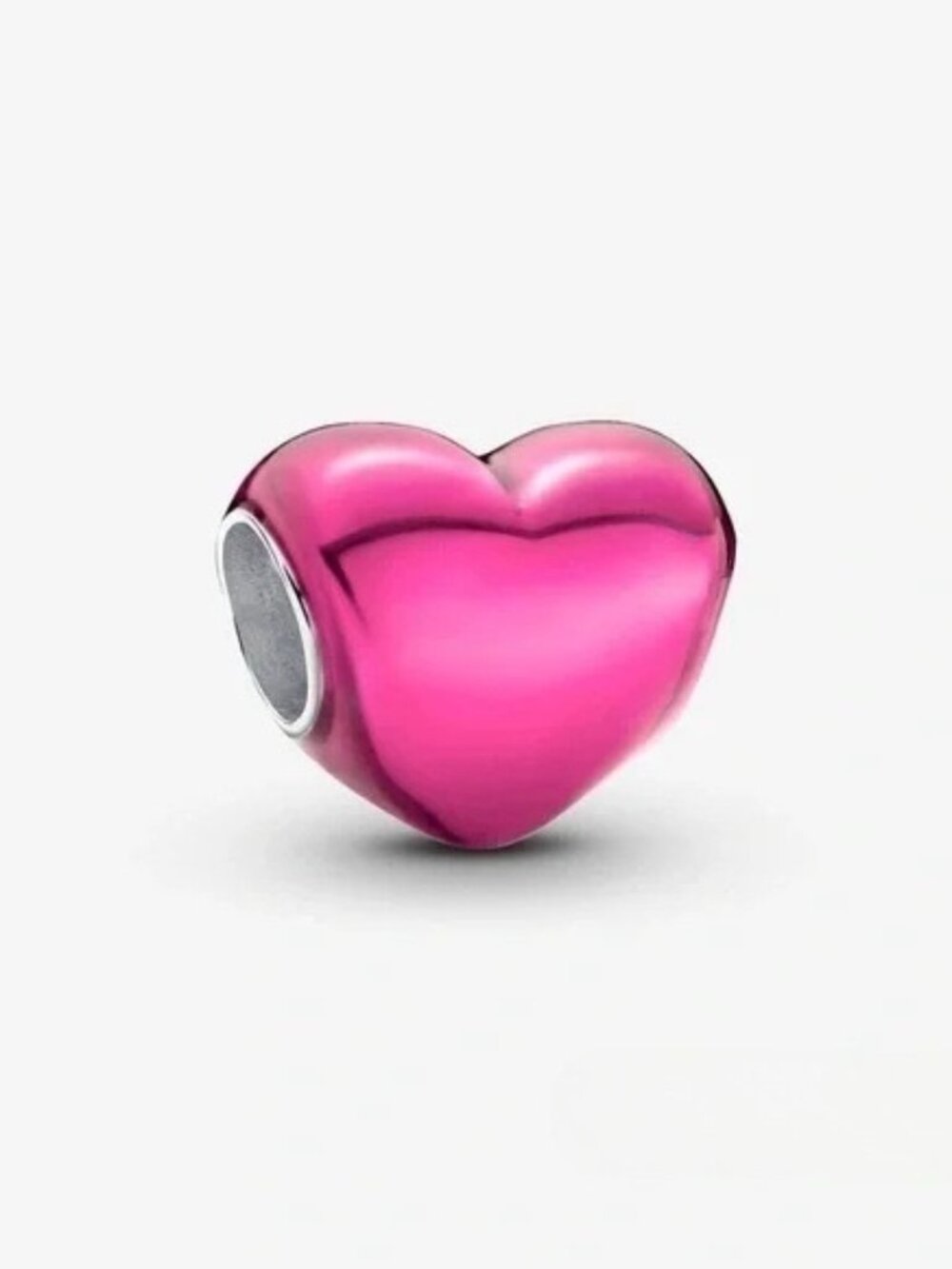 Pandora Pink Heart Charm Bead
